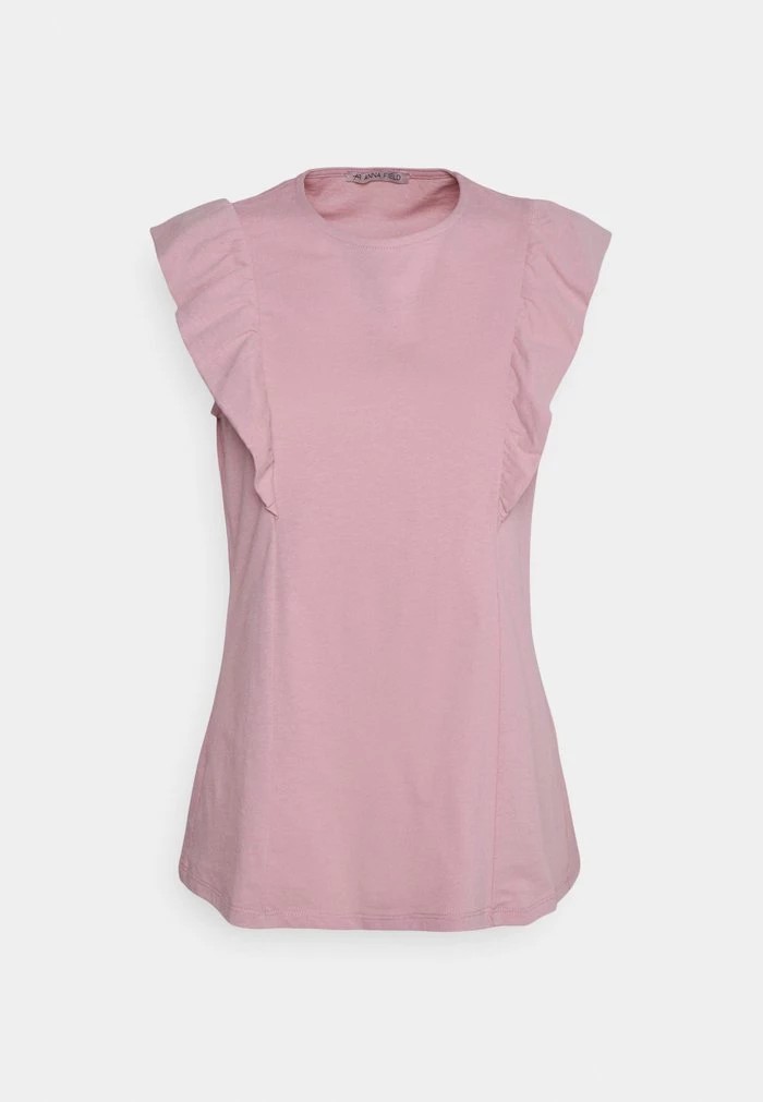 T-Shirt ANNA FIELD Anna Field Basic T-shirt Rose Femme | JEI-9851495